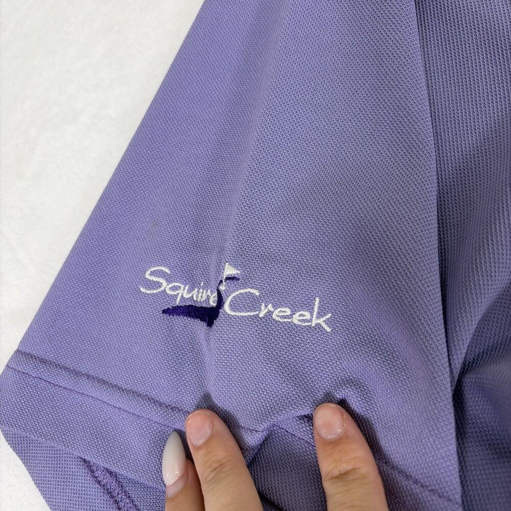 Peter Millar Summer Comfort Golf Polo Shirt Mens XL Light Purple Bnfts Charity - Picture 8 of 8